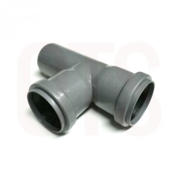 Flonox FLO.050.T90 50mm 90 Degree Tee PVC Push Fit Tubing - High Temperature