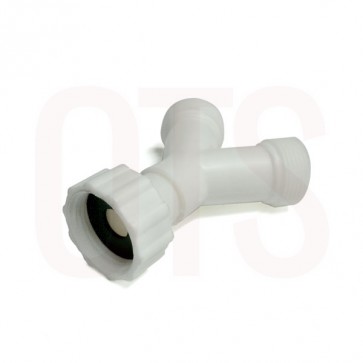 Plastic 3/4" BSP Y Piece Connector (washing machine)