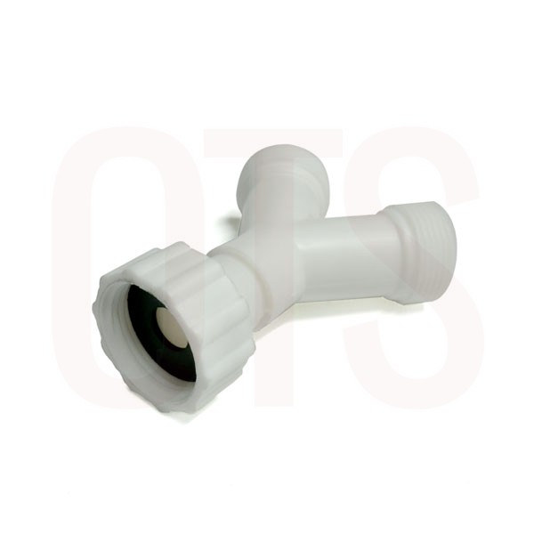 Plastic 3 4 Bsp Y Piece Connector Washing Machine Commercial Catering Spare Parts