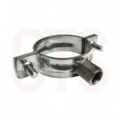 Flonox FLO.050.CLIP3 Clamp to fit 50mm pipe, M8 & M10 Thread A4 Stainless Steel 