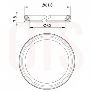 801.EPDM.050 - EPDM Rubber Push Fit Pipe Seal Insert - Replacement